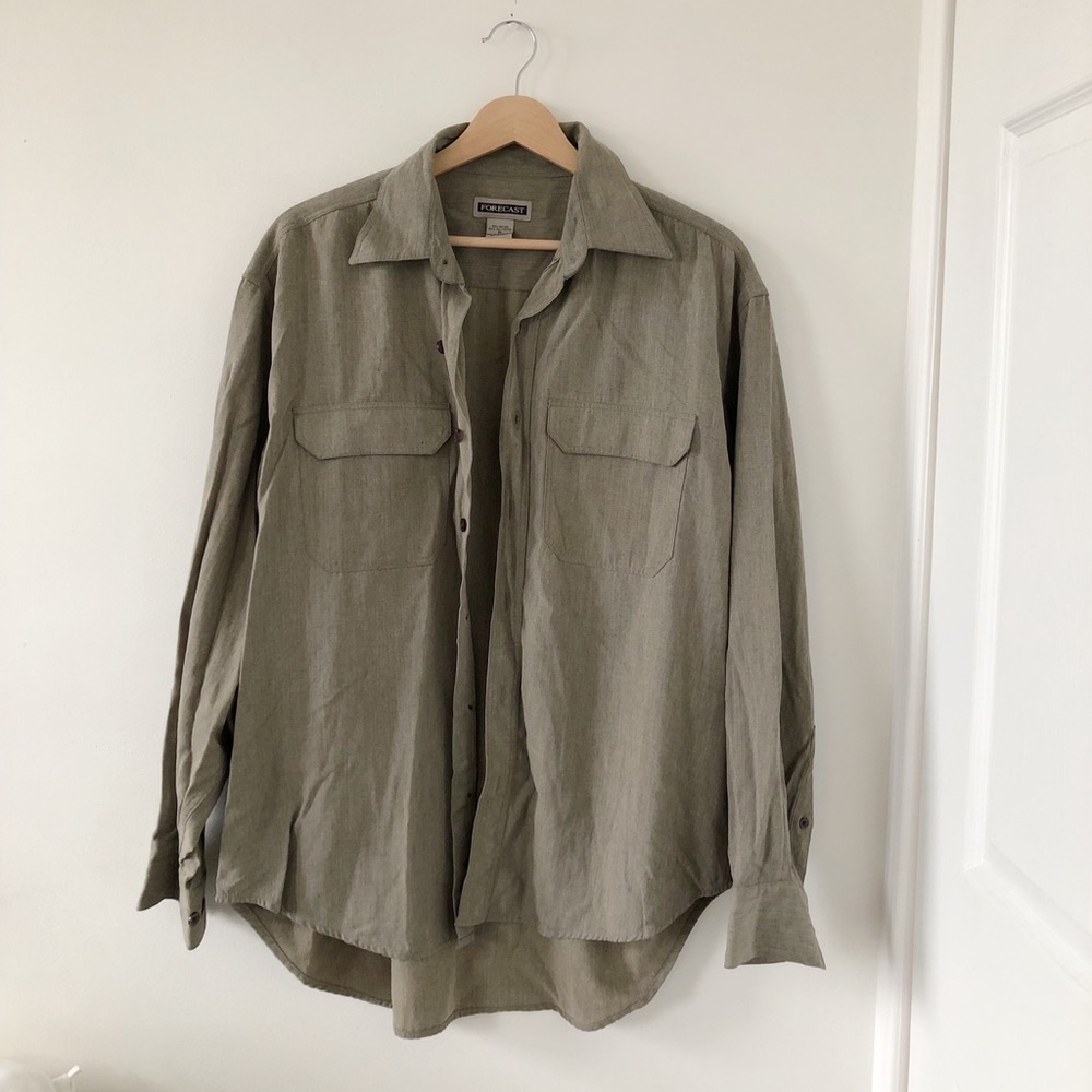 Thick button down shirt